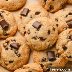 Almond flour cookies with chocolate chunks and chocolate chips.