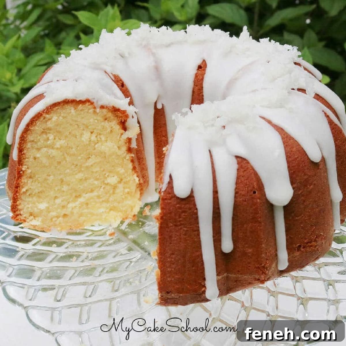Moist Coconut Pound Cake- So delicious!
