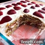 strawberry icebox cake