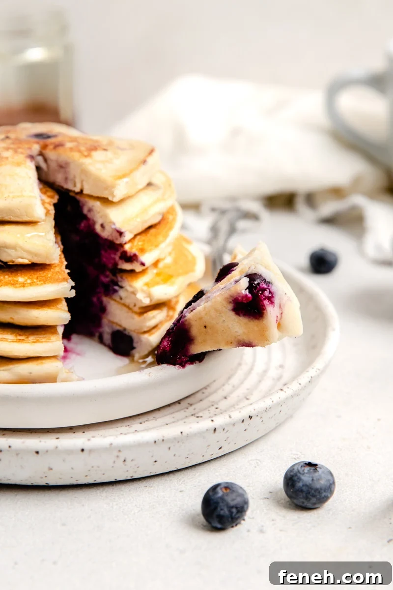cottage cheese blueberry pancakes