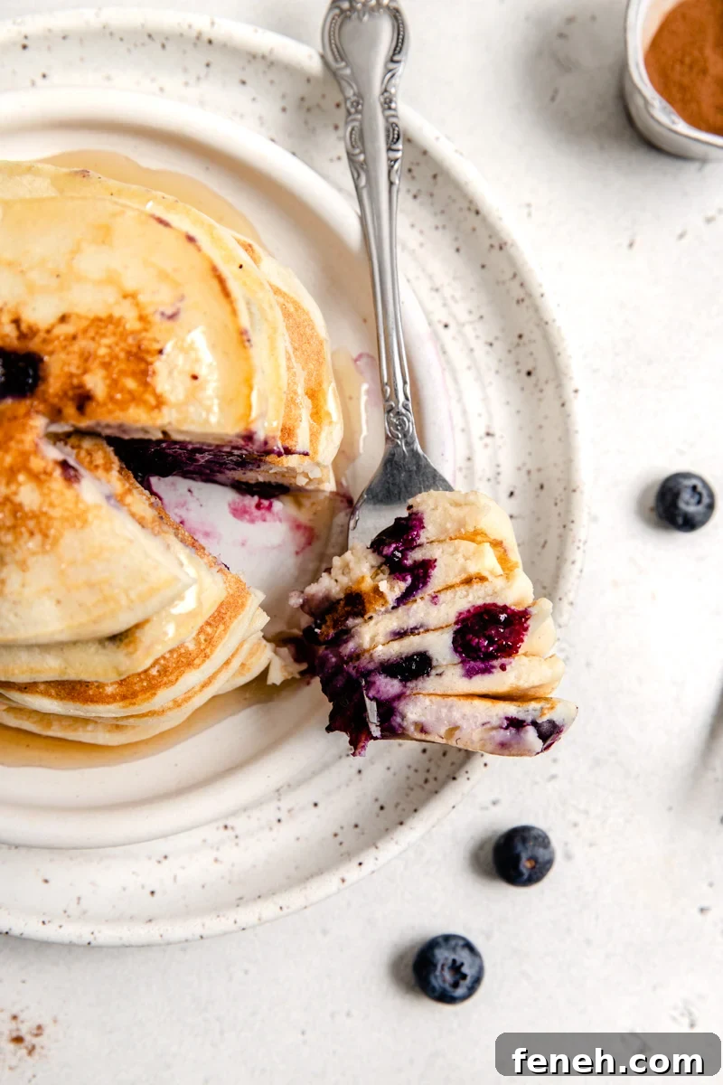 cottage cheese blueberry pancakes