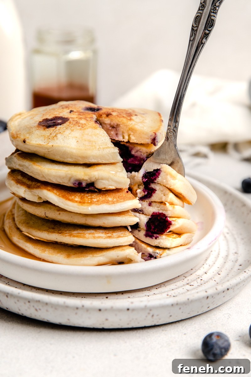 cottage cheese blueberry pancakes