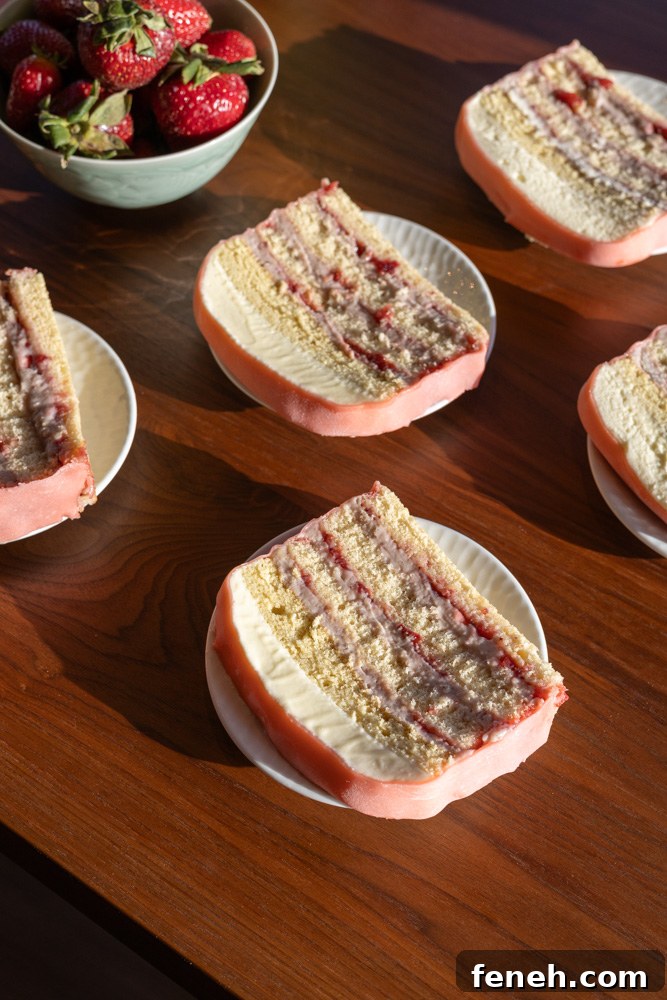 Strawberry Princess Cake Recipe: Light, Creamy and Elegant 13 strawberry princess cake