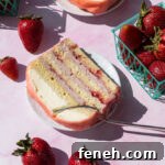 Strawberry Princess Cake Recipe: Light, Creamy and Elegant 6 strawberry princess cake