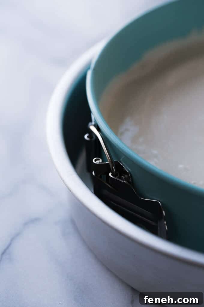 Learn how to make a leak proof water-bath for cheesecakes! My #1 tip for using a water-bath!