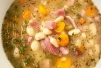 Slow Cooker Ham and Bean Soup Recipe