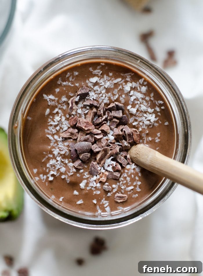 Chocolate Avocado Banana Smoothie