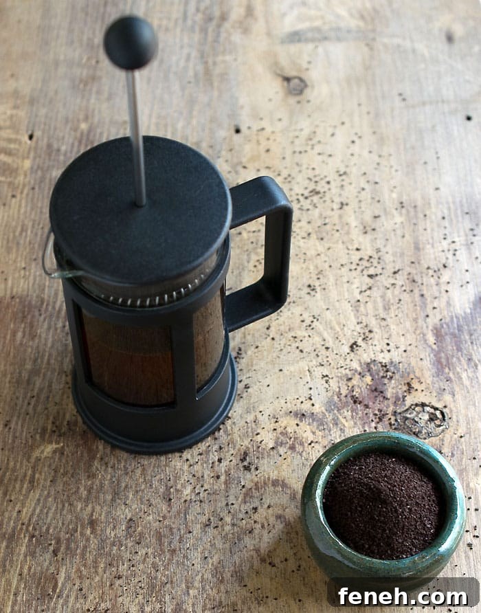 Middle Eastern Iced Coffee with Homemade Cardamom Vanilla Syrup and Rosewater #BrewedfortheBold