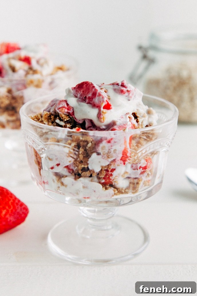 Strawberry Cheesecake Mess (Raw, Vegan + GF)