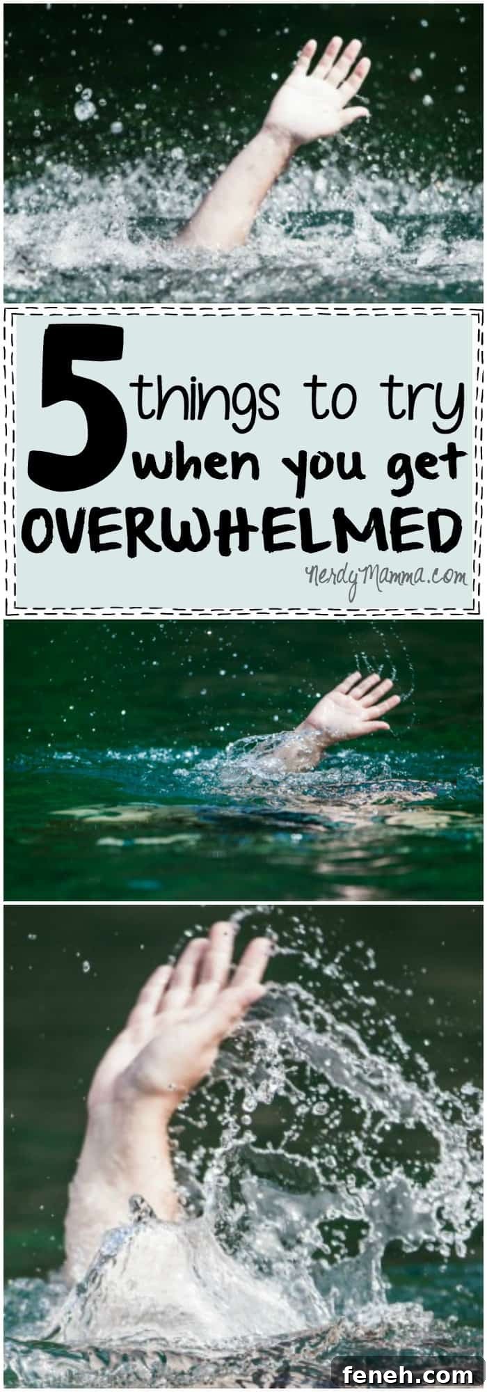 These 5 Things to Try When You Get Overwhelmed are so simple--but kind of brilliant. I will have to pin this for later!