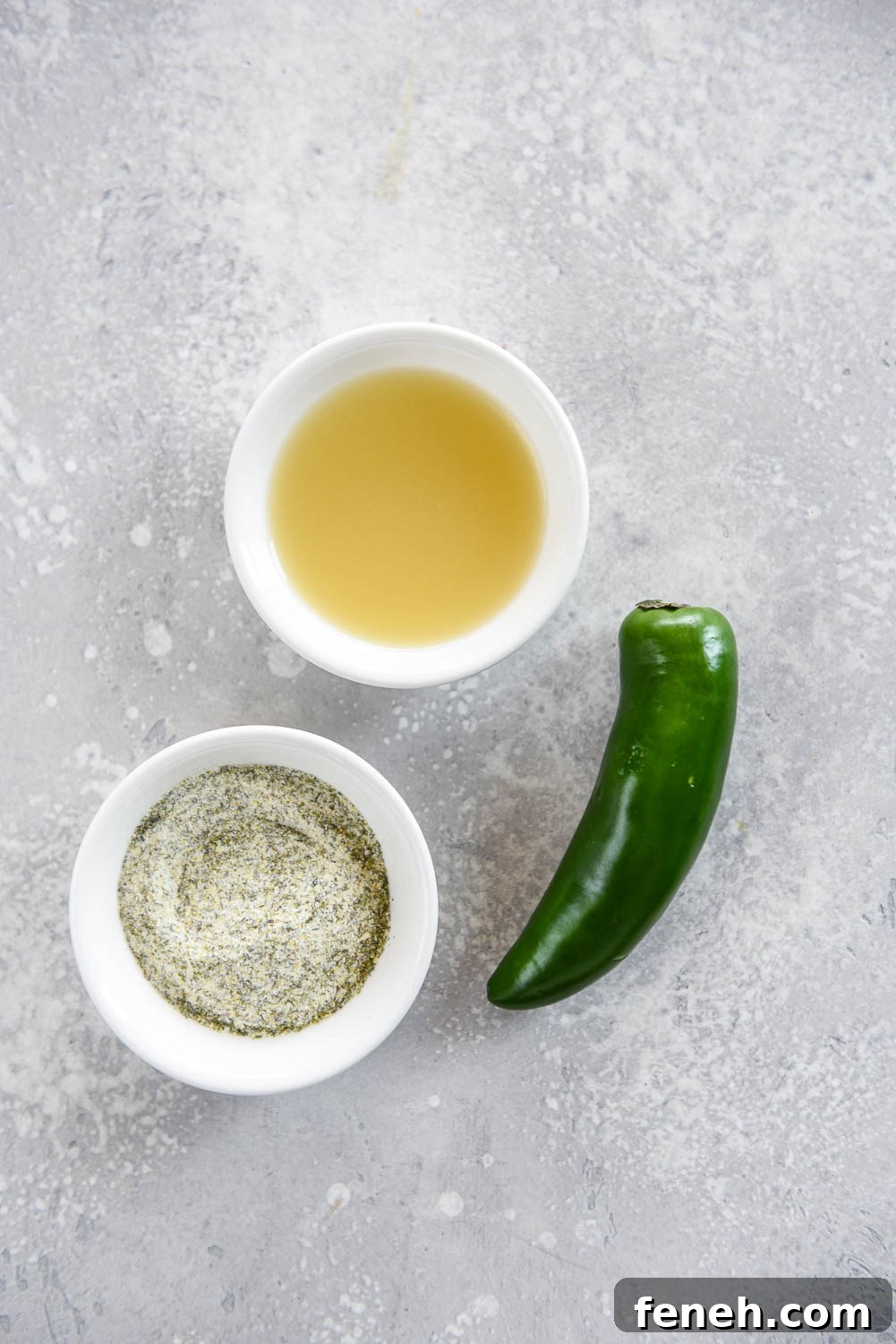 lime juice, jalapeno, seasoning
