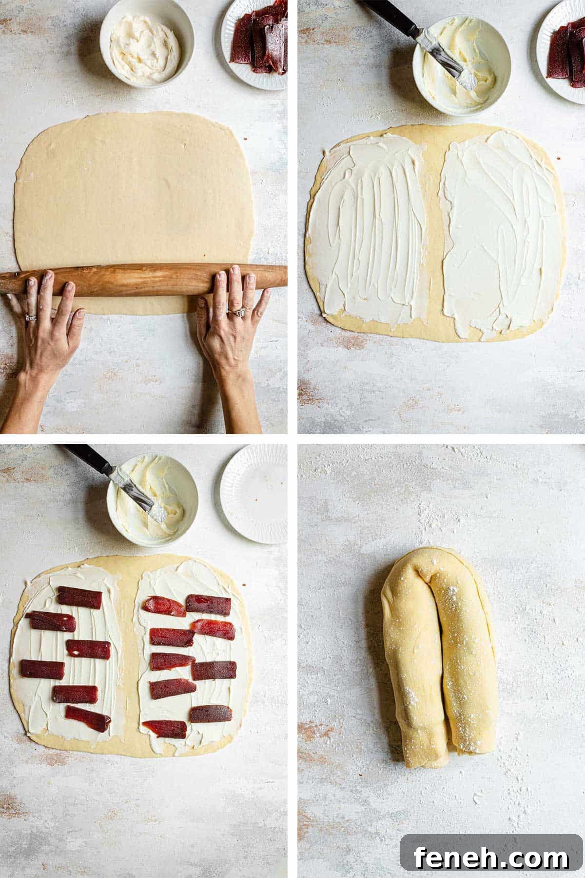 how to roll and shape babka