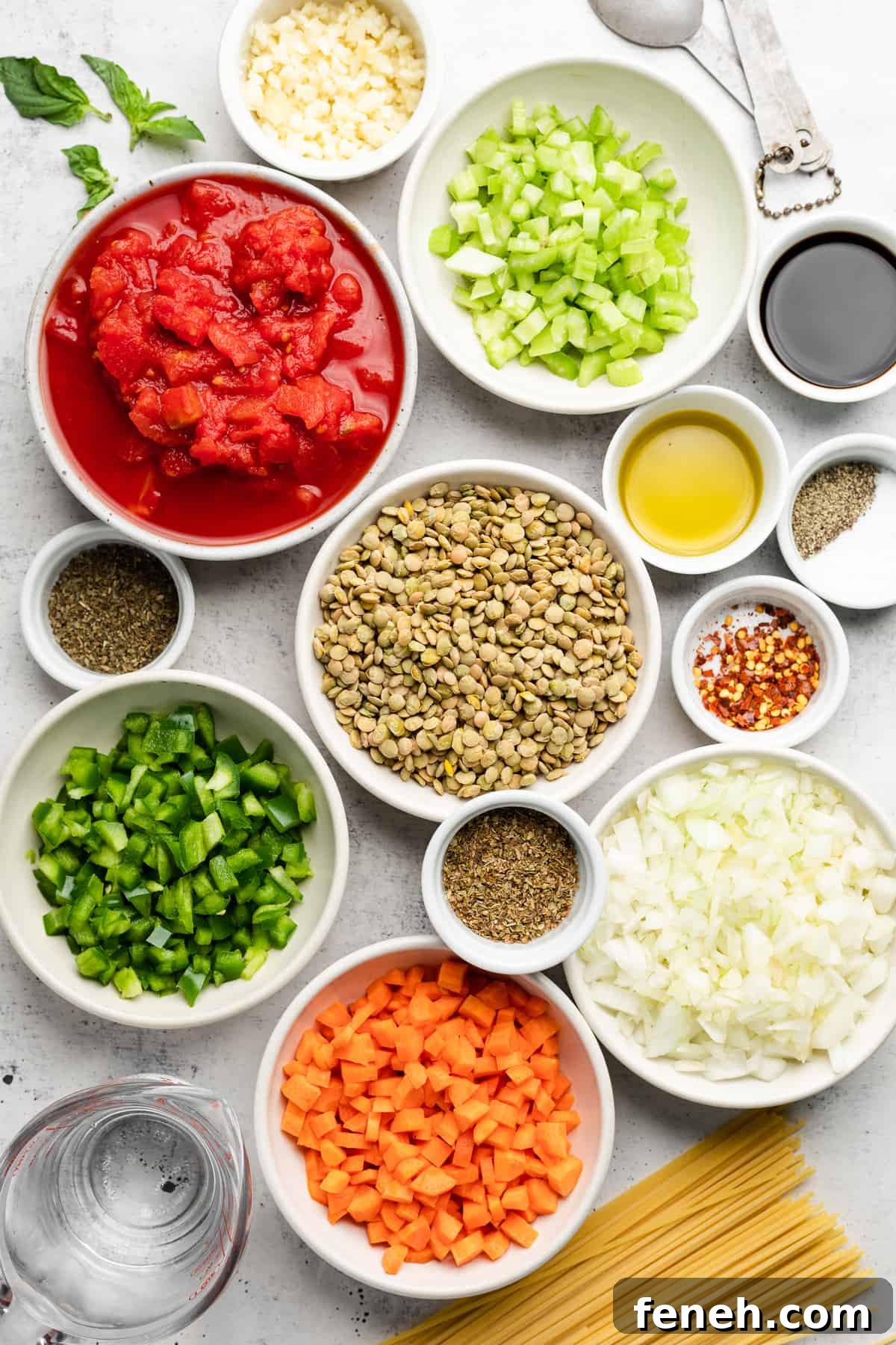 making lentil bolognese