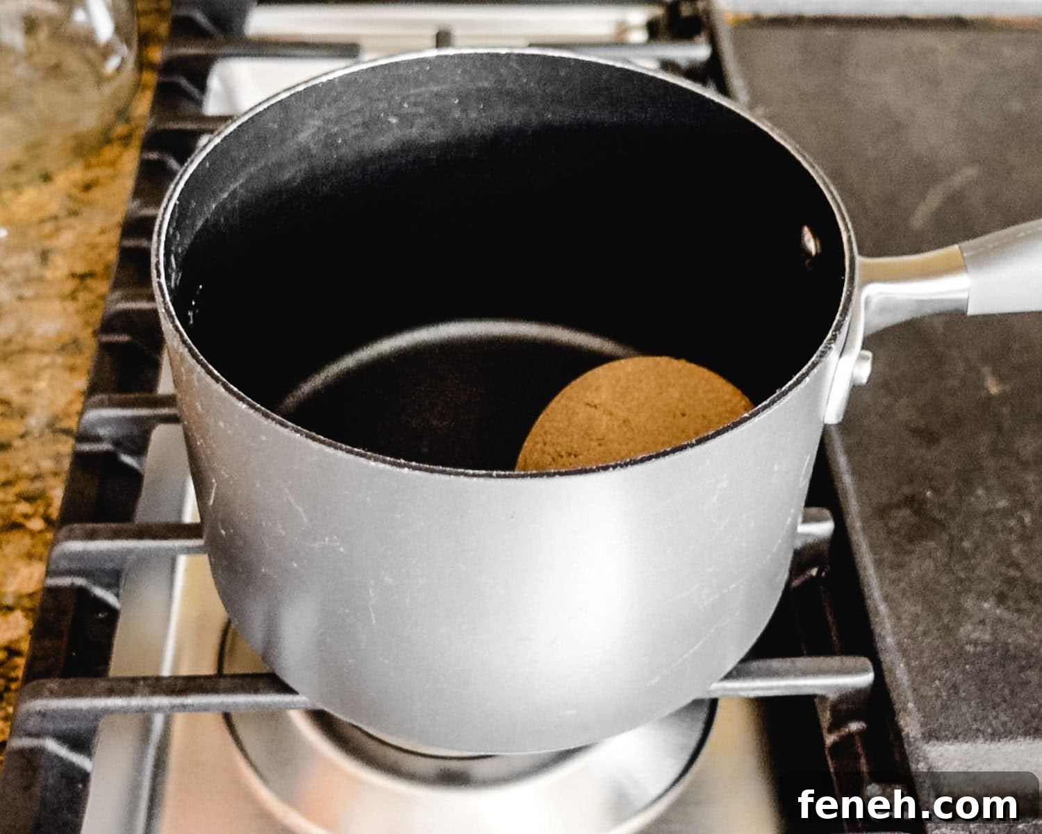 Add brown sugar to saucepan