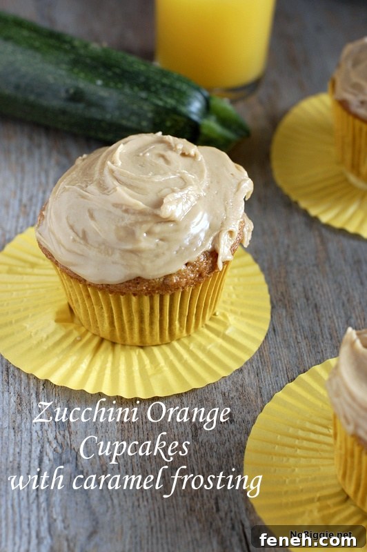 Zucchini Orange Cupcakes with Caramel Frosting | 25+ Cupcake Frosting recipes