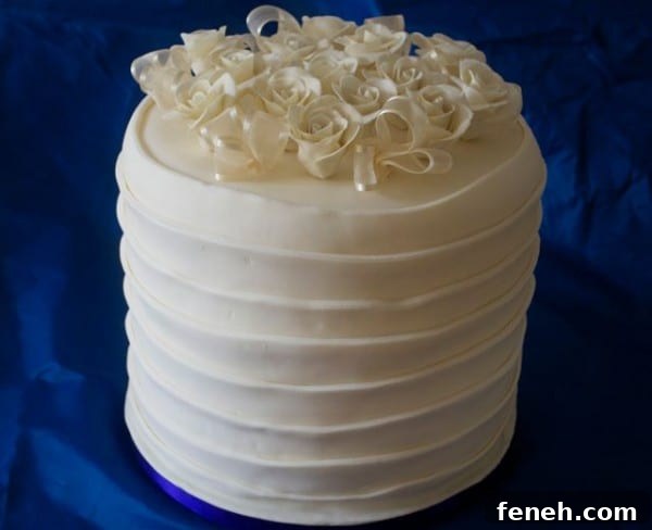 Rose Extra Tall Wedding Cake