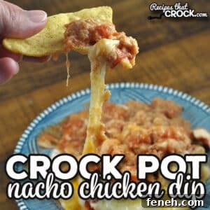 If you are looking for a simple yet delicious dip recipe, you should check out this Nacho Crock Pot Chicken Dip recipe.