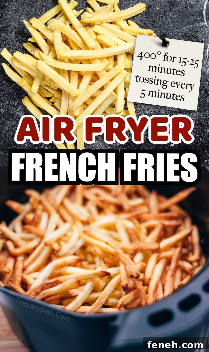 Air fryer French fries are awesome! All fries including fresh, frozen or leftover are easy to make on your countertop oven. 