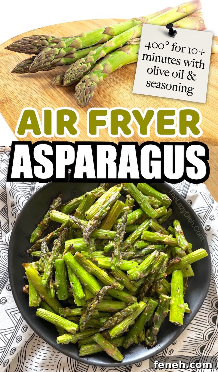 Asparagus is the best vegetable to cook in an air fryer! I'm not even a big fan of asparagus, but my family loves it this way. Our favorite veggie side dish now!