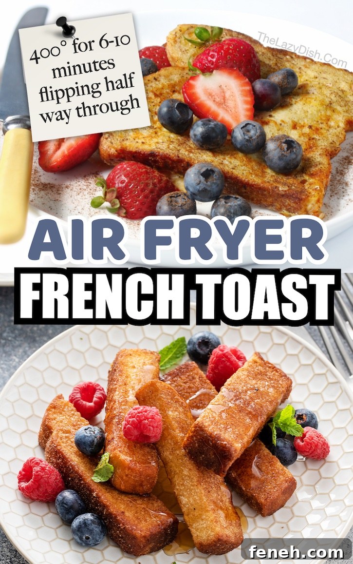 Air Fryer French Toast | Our new favorite breakfast idea! My kids love French toast in the air fryer. 