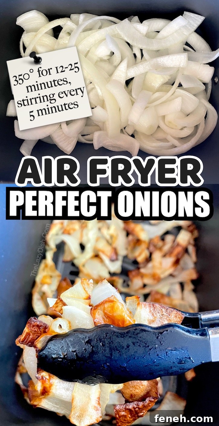 Air Fryer Onions | How to make the best onions in your air fryer, whether you like them crispy or caramelized. 