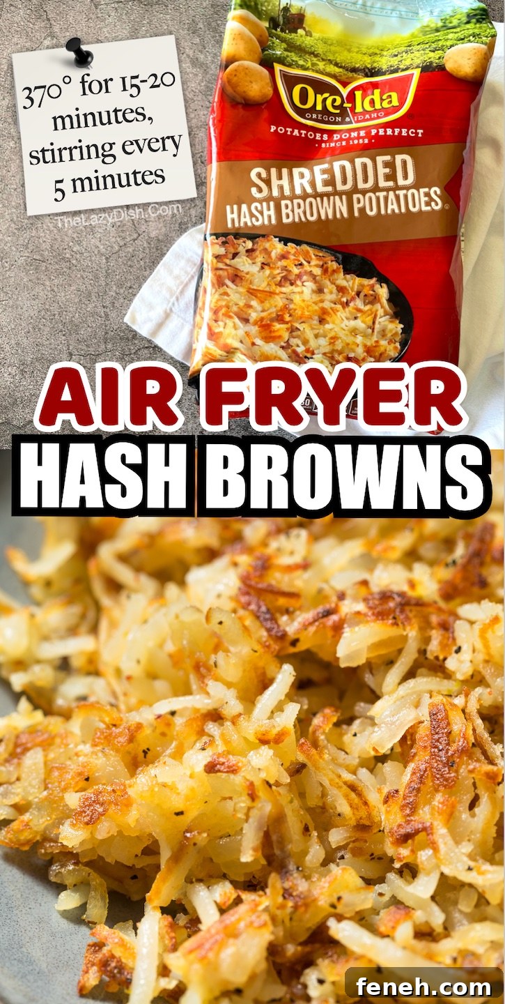 Air Fryer Hash Browns | How to make amazing crispy breakfast potatoes!