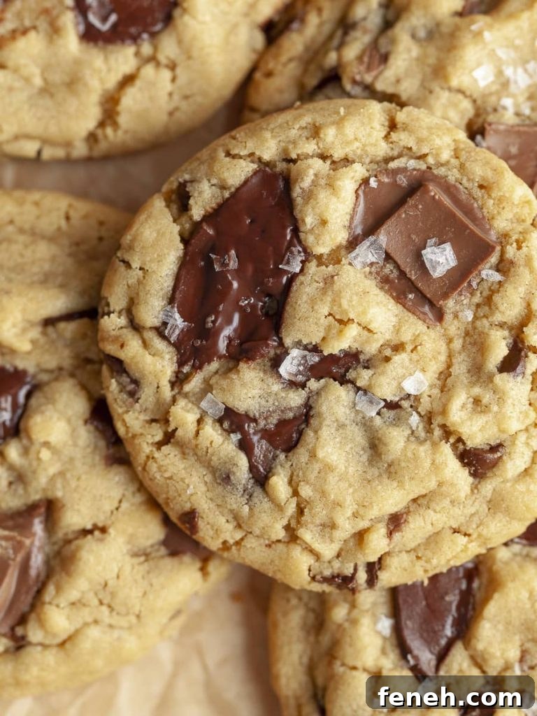 Close up of gluten free peanut butter cookies
