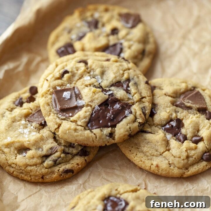 peanut butter chocolate chip cookie recipe card